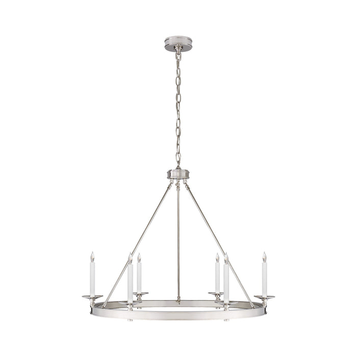 Launceton Ring Chandelier in Polished Nickel (Large).