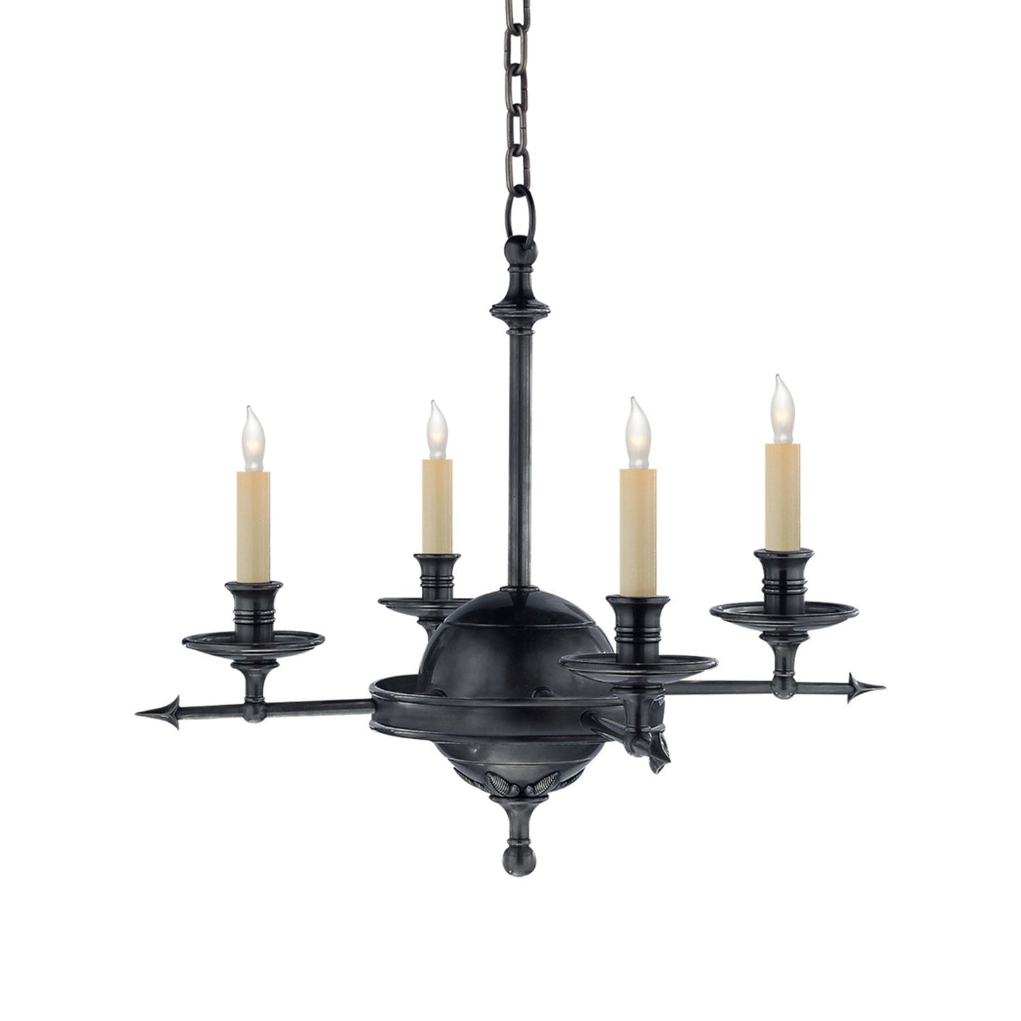 Leaf and Arrow Chandelier in Detail.