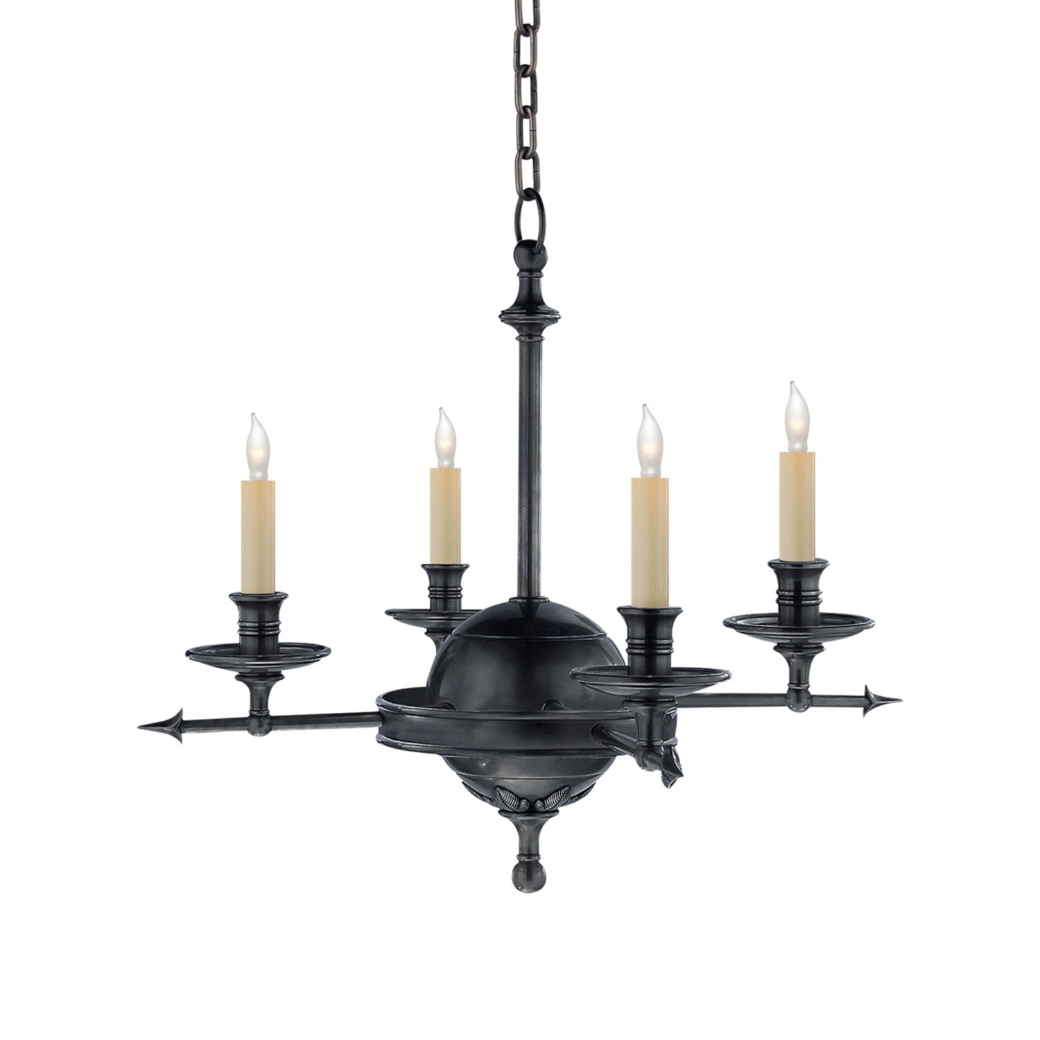 Leaf and Arrow Chandelier in Detail.