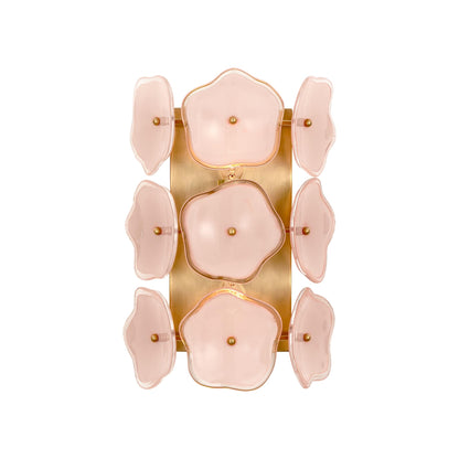 Leighton Wall Light in Soft Brass/Blush (Small).