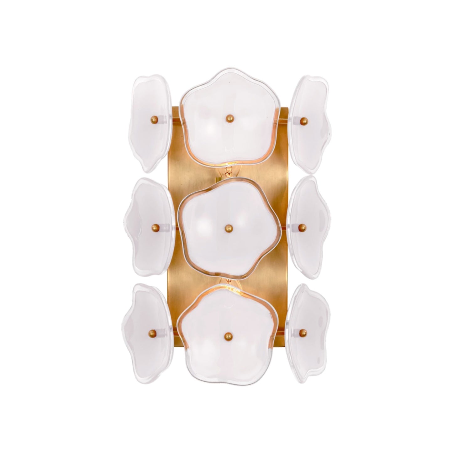 Leighton Wall Light in Soft Brass/Cream (Small).