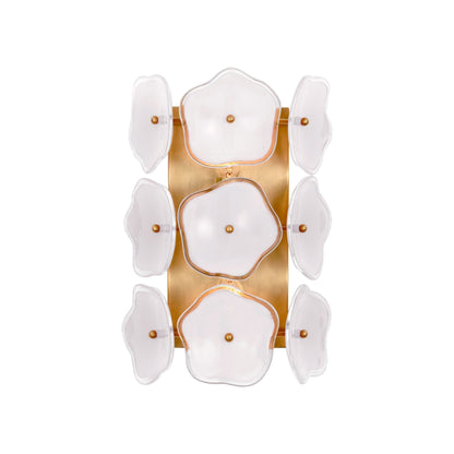 Leighton Wall Light in Soft Brass/Cream (Small).