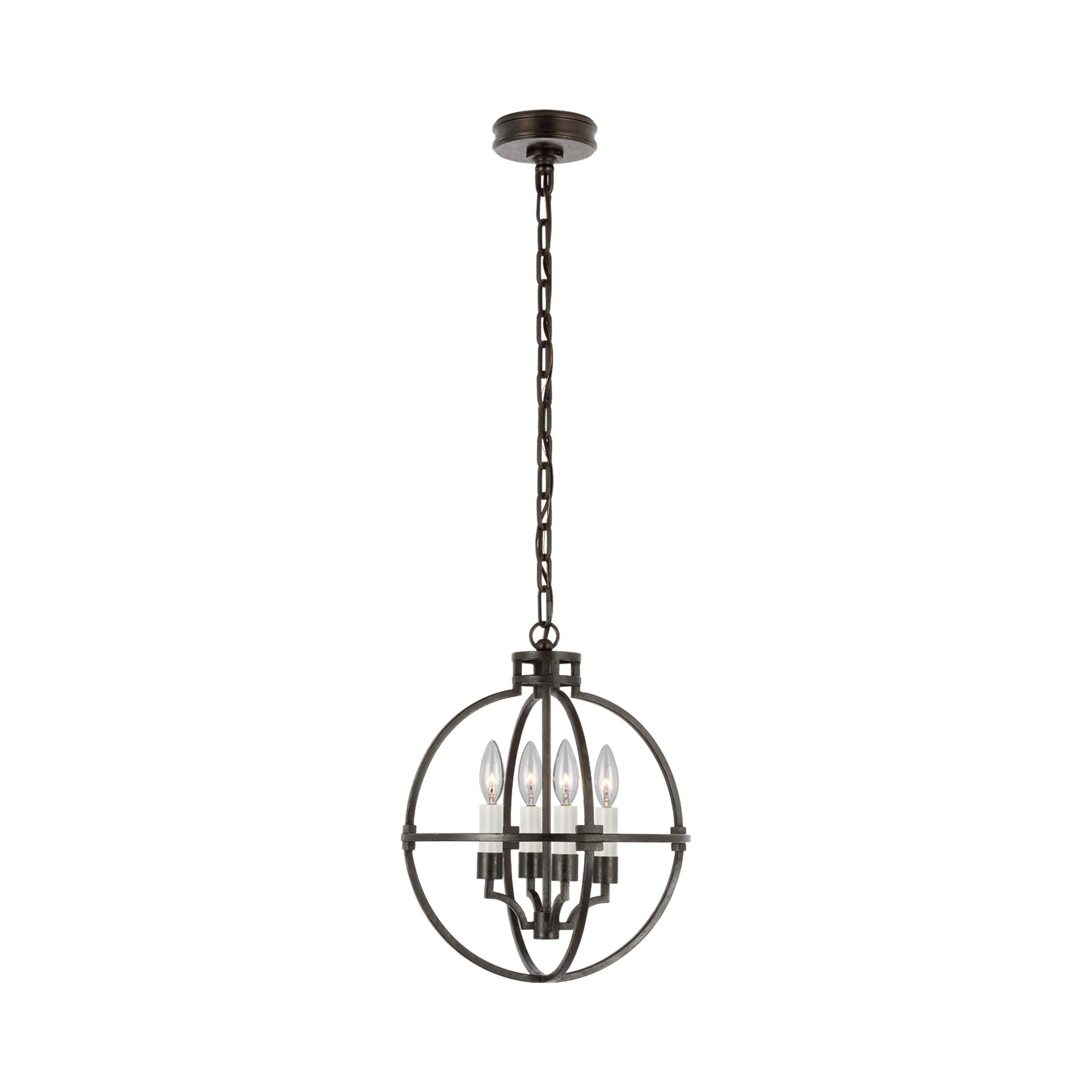 Lexie LED Pendant Light in Aged Iron (Small).