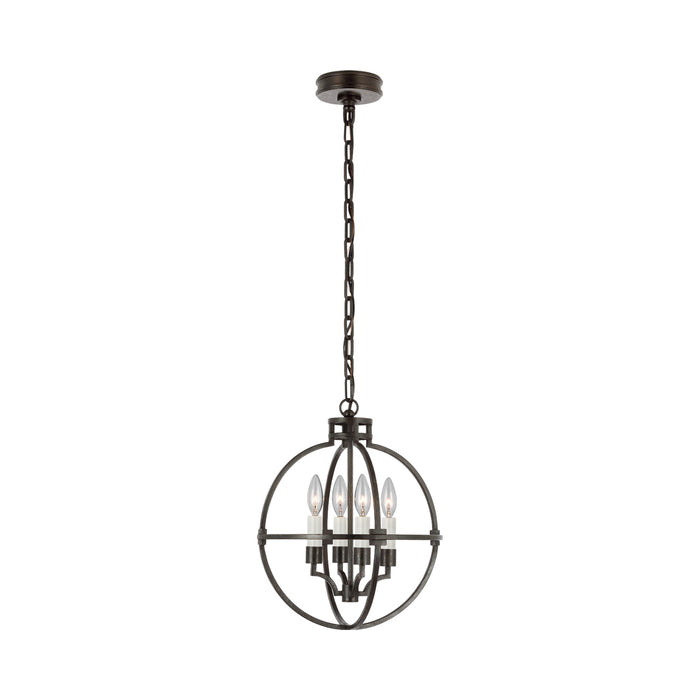 Lexie LED Pendant Light in Aged Iron (Small).