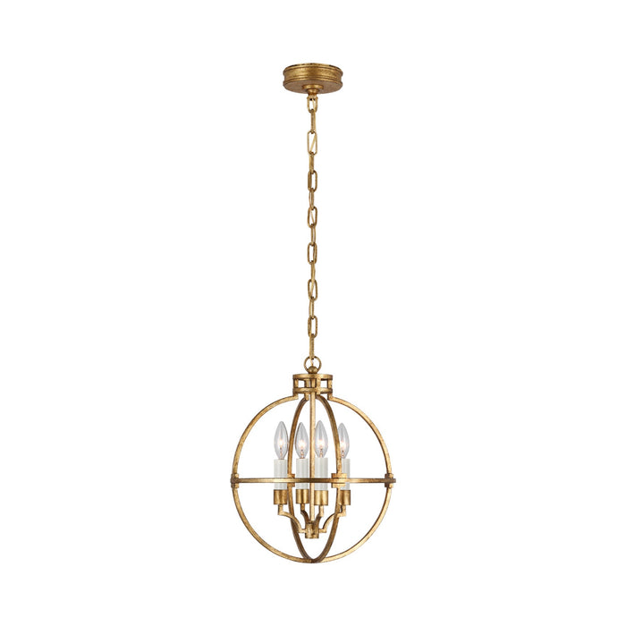 Lexie LED Pendant Light in Gilded Iron (Small).