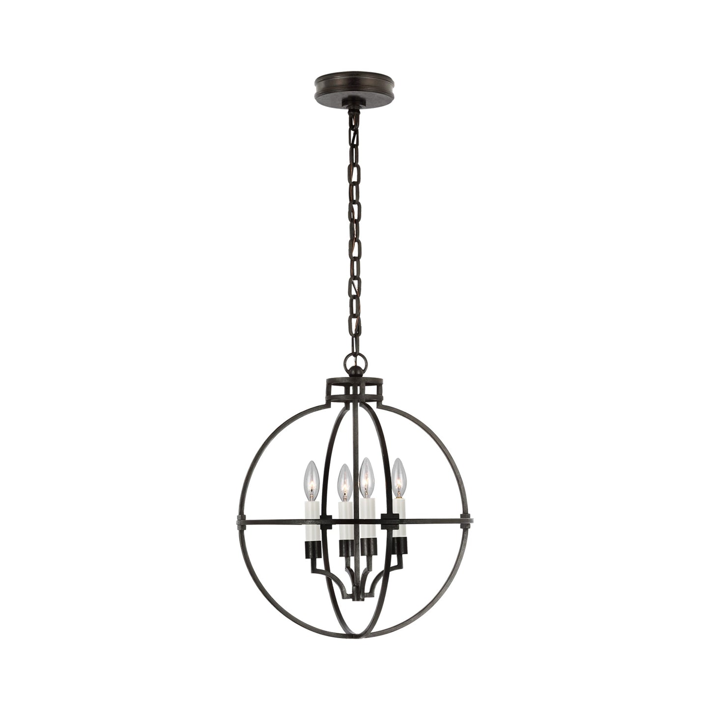 Lexie LED Pendant Light in Aged Iron (Medium).