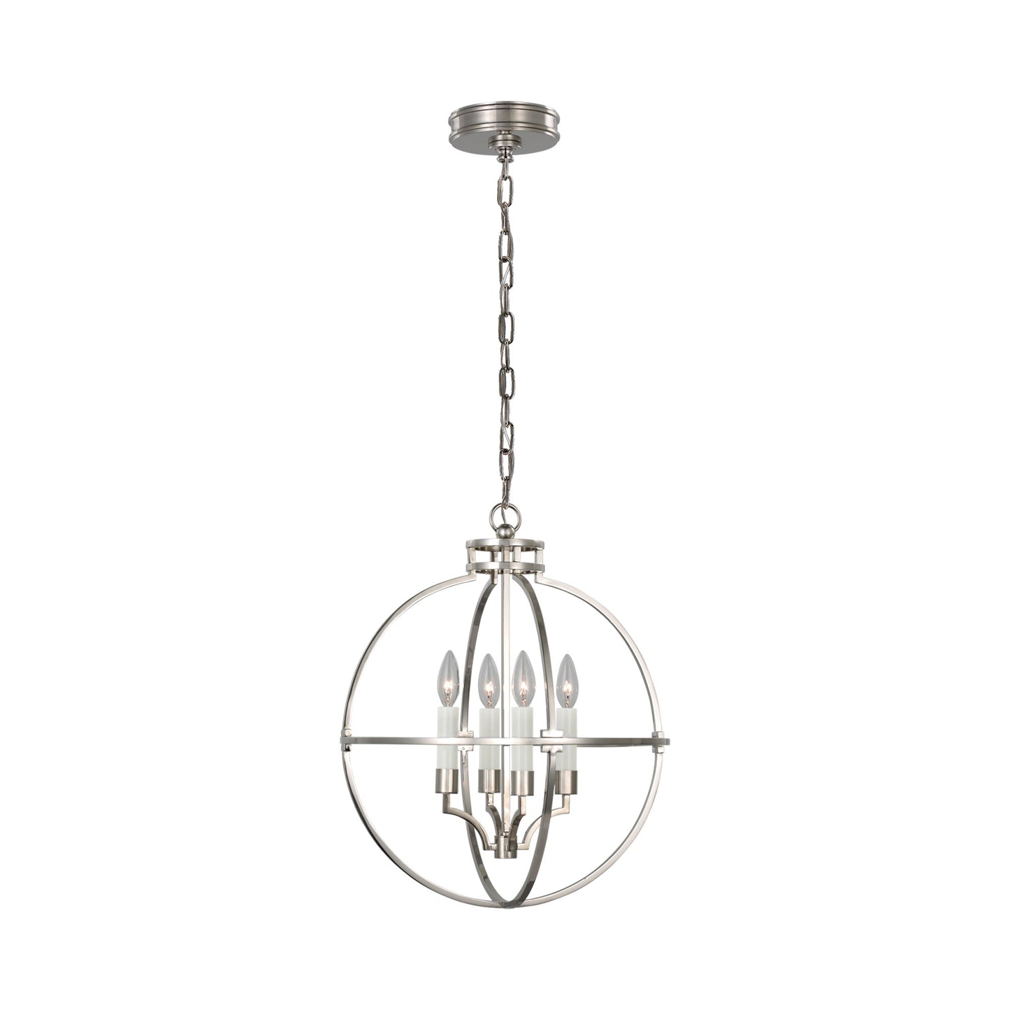 Lexie LED Pendant Light in Polished Nickel (Medium).