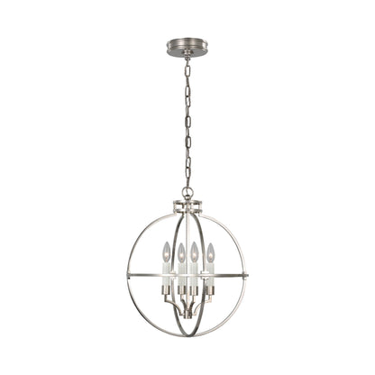 Lexie LED Pendant Light in Polished Nickel (Medium).