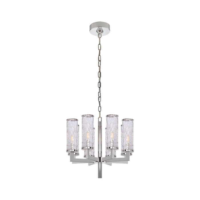 Liaison Chandelier in Single/Polished Nickel/Crackle.