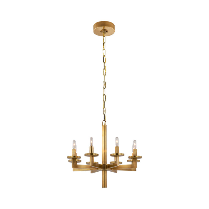 Liaison Chandelier in Single/Antique-Burnished Brass/No Option.