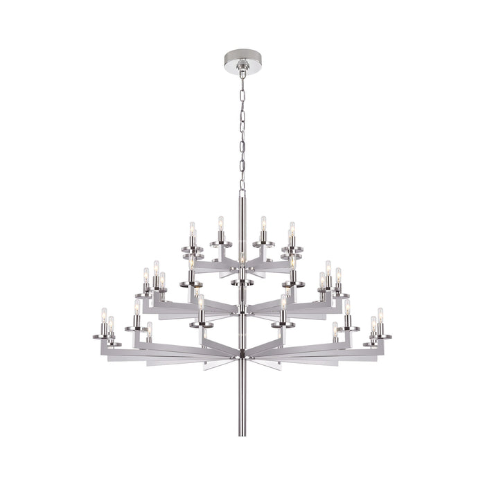 Liaison Chandelier in Triple/Polished Nickel/No Option.