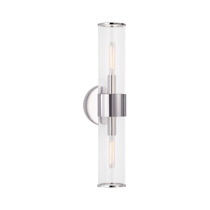 Liaison KW2118 Wall Light in Polished Nickel/Clear.