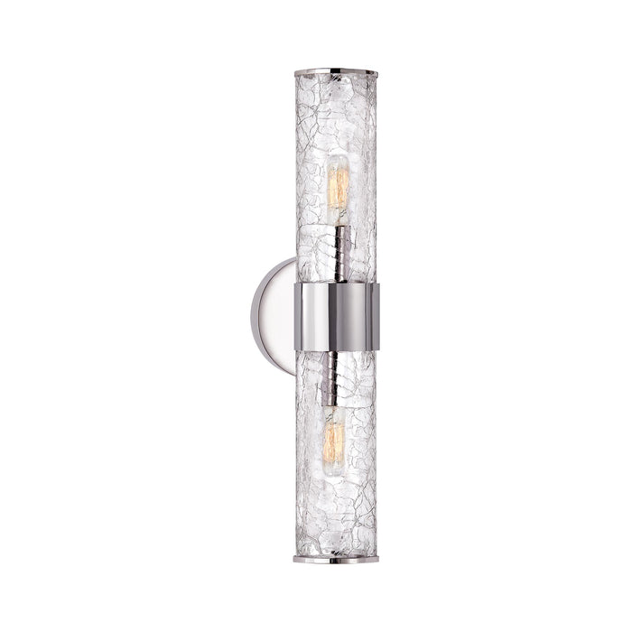 Liaison KW2118 Wall Light in Polished Nickel/Crackle.