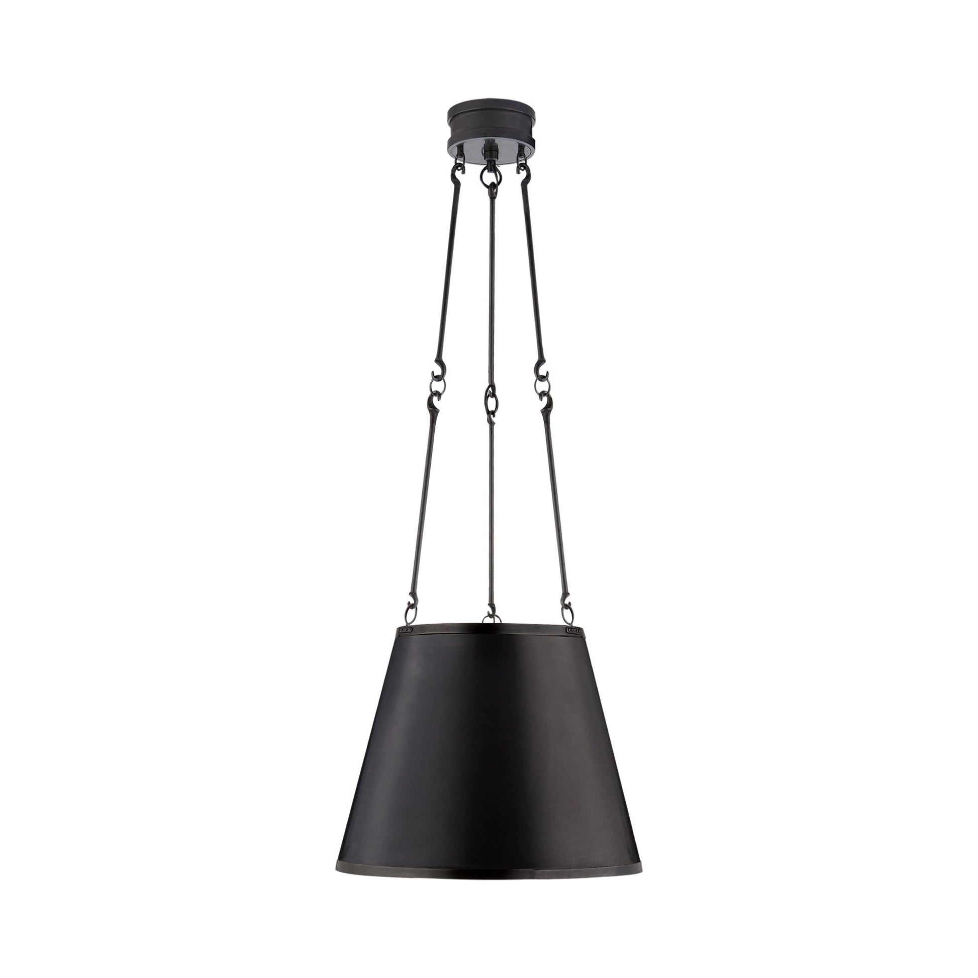 Lily Pendant Light in Gun Metal.