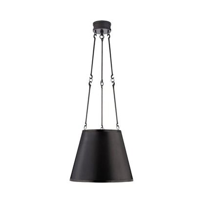 Lily Pendant Light in Gun Metal.