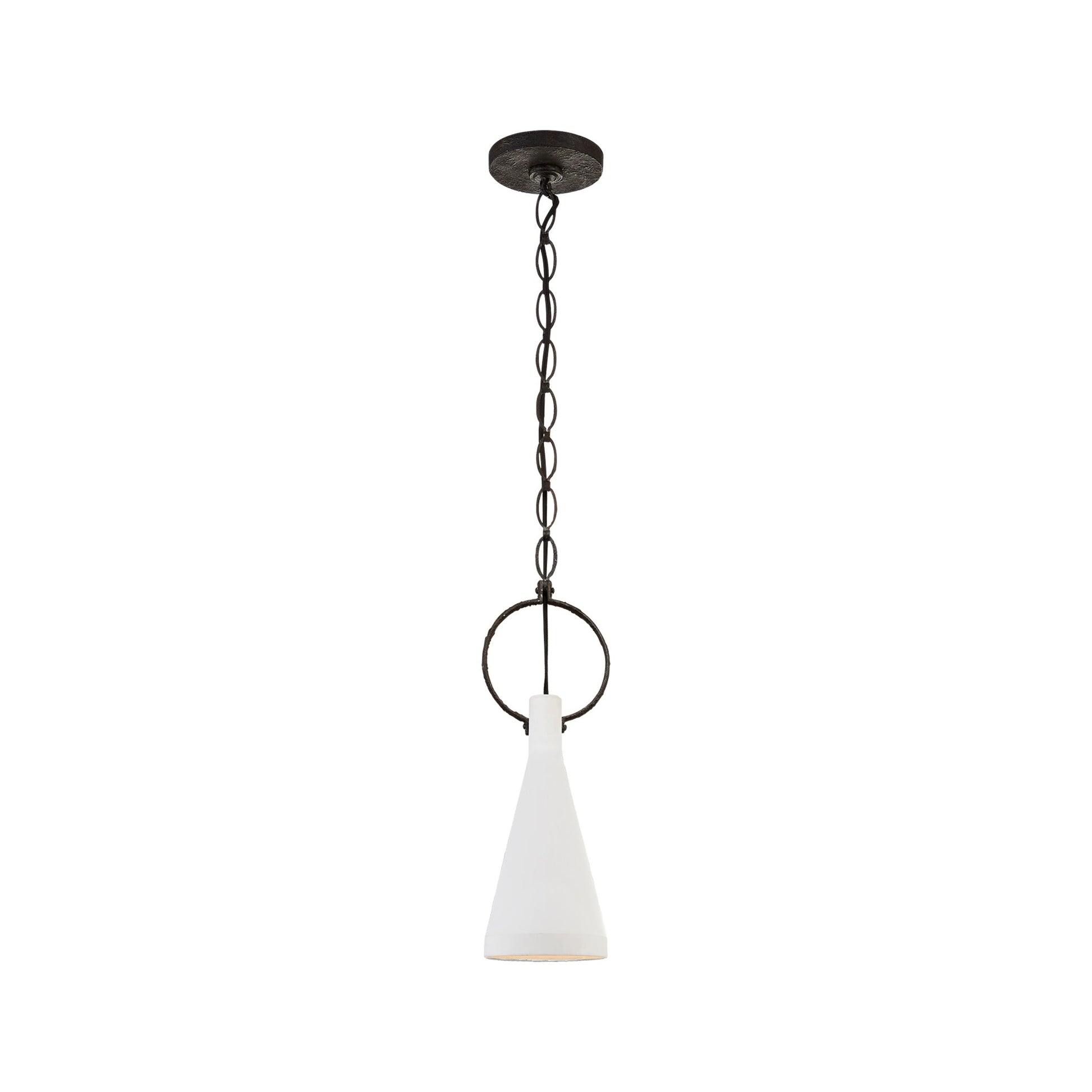 Limoges Pendant Light in Plaster White (Small).