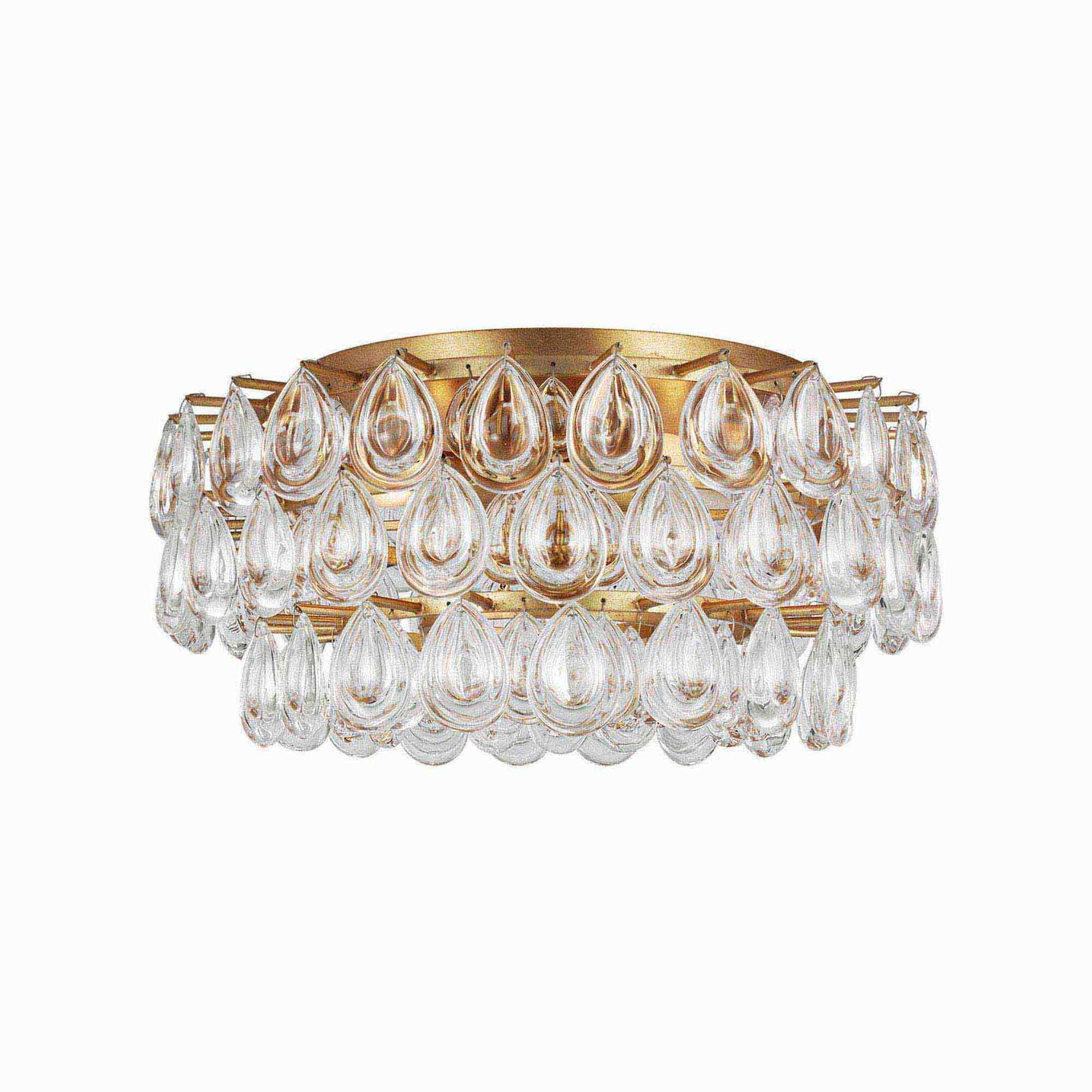 Liscia Flush Mount Ceiling Light in Gild (Medium).