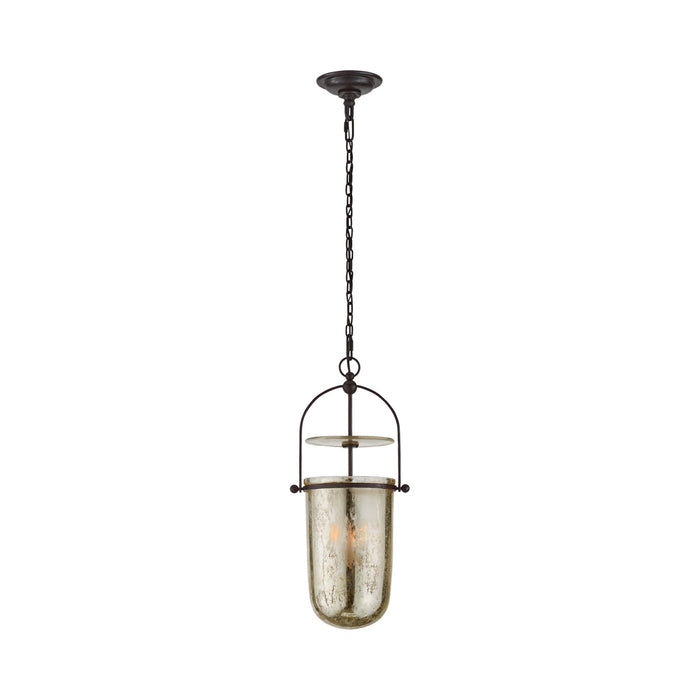 Lorford Smoke Bell Pendant Light in Aged Iron (Tall).