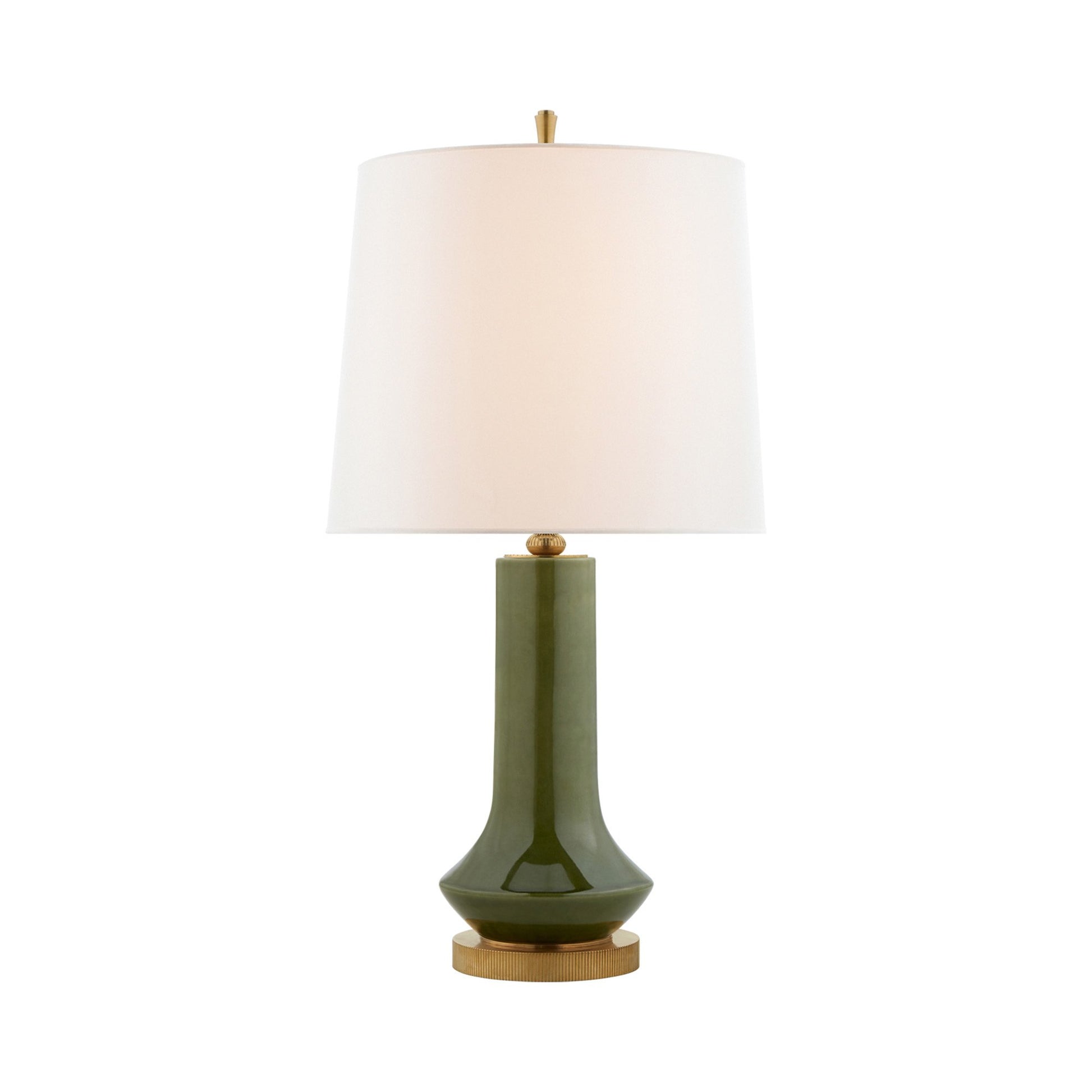 Luisa Table Lamp in Emerald Green.