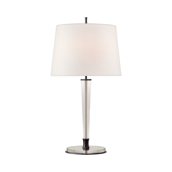 Lyra Table Lamp in Bronze/Crystal.