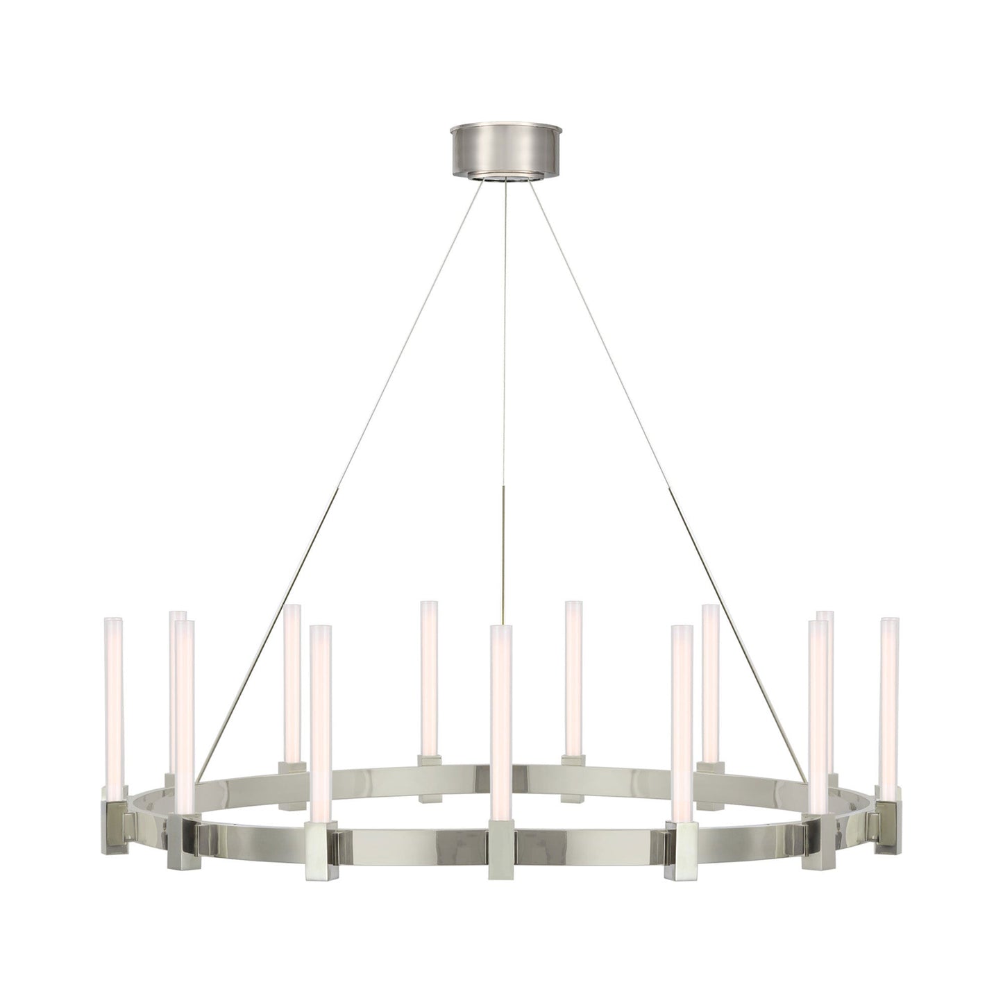 Mafra LED Chandelier in Polished Nickel (X-Large).
