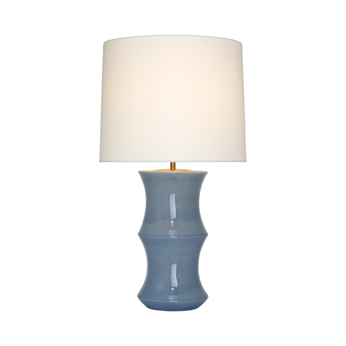 Marella LED Table Lamp in Polar Blue Crackle (Medium).