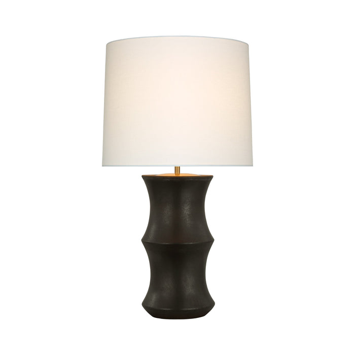 Marella LED Table Lamp in  Stained Black Metallic (Medium).