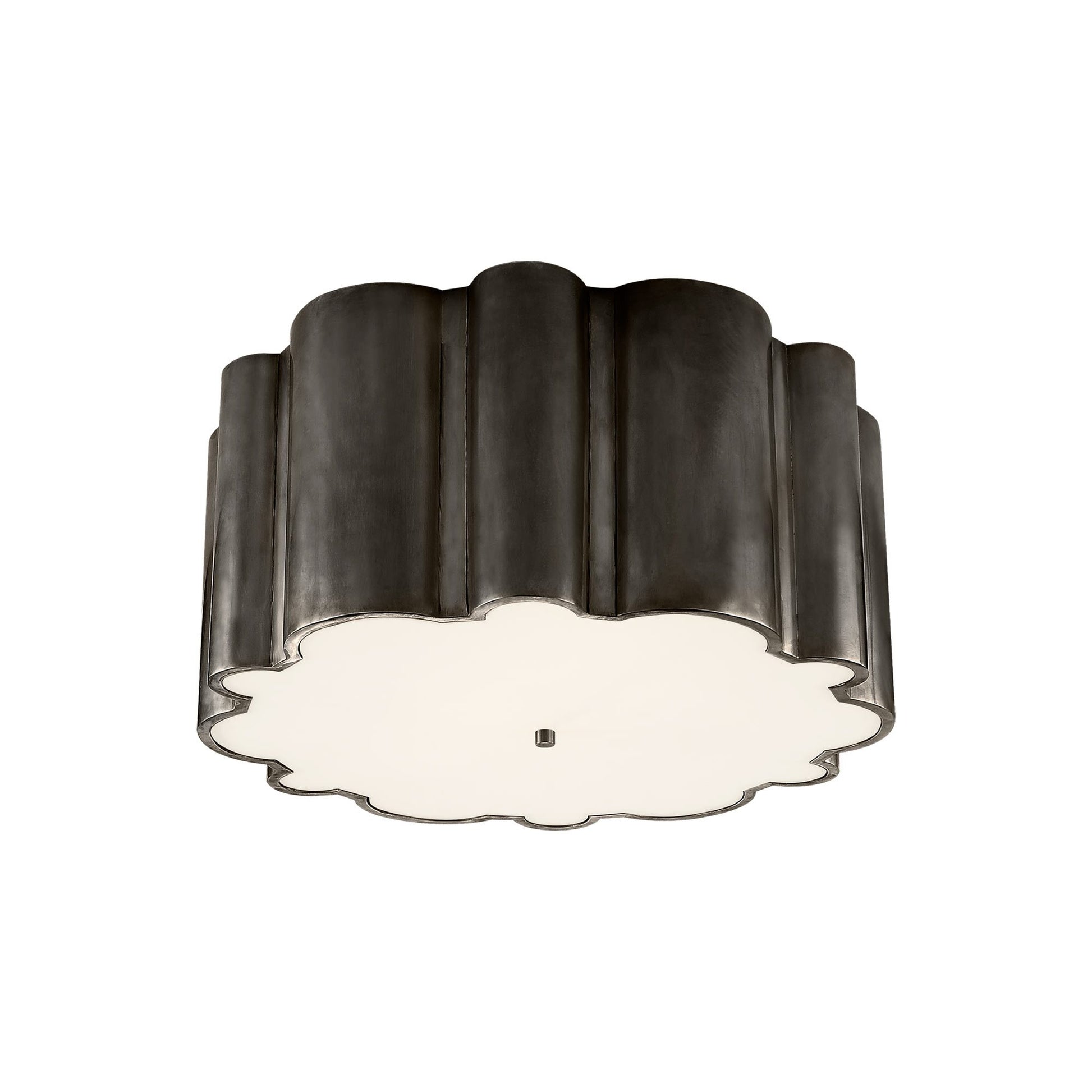 Markos Grande Flush Mount Ceiling Light in Gun Metal.