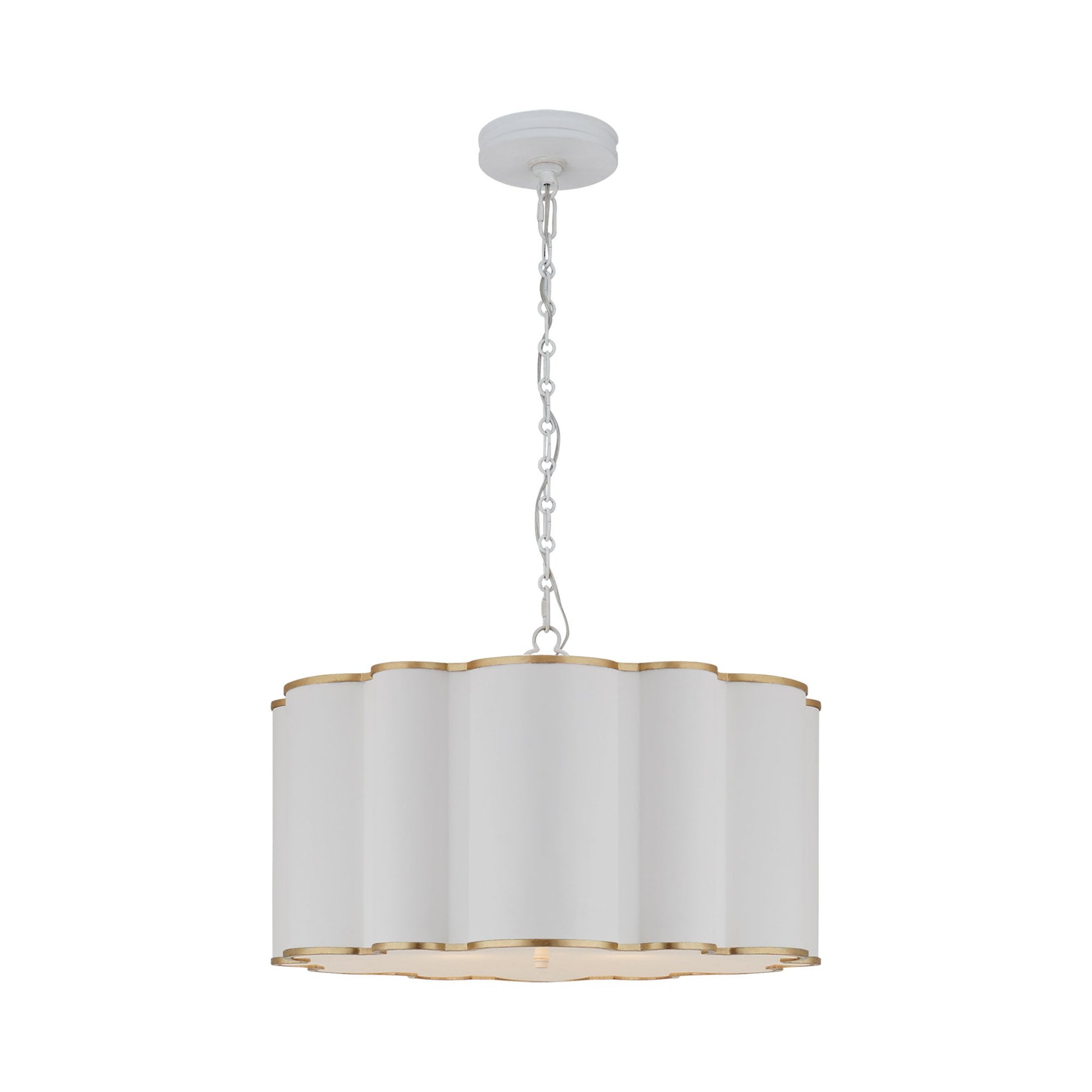 Markos Pendant Light in White/Gild.