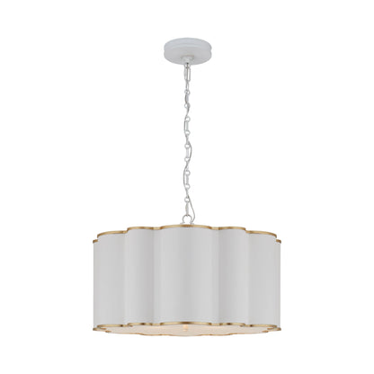 Markos Pendant Light in White/Gild.