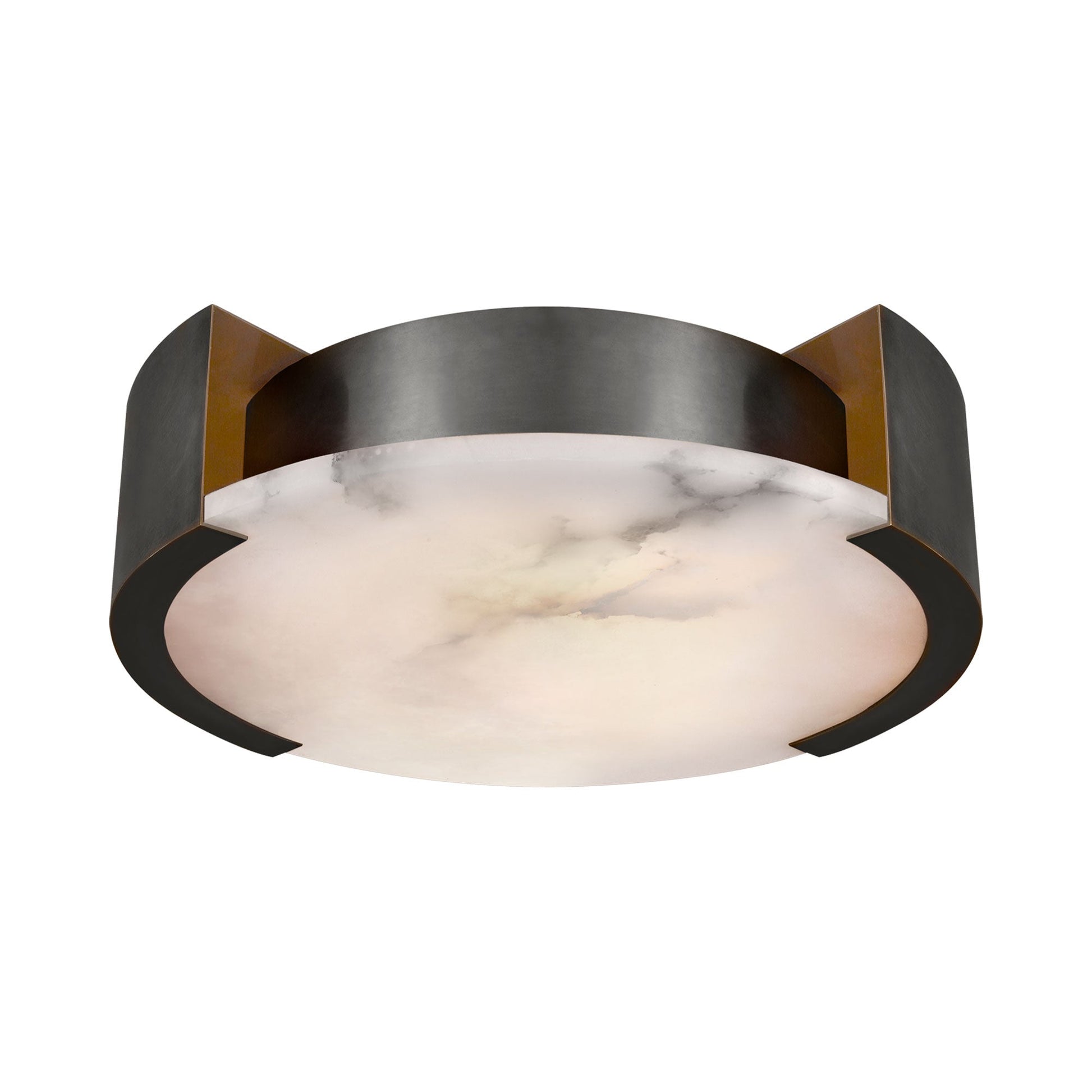 Melagne LED Flush Mount Ceiling Light in Bronze (Medium).