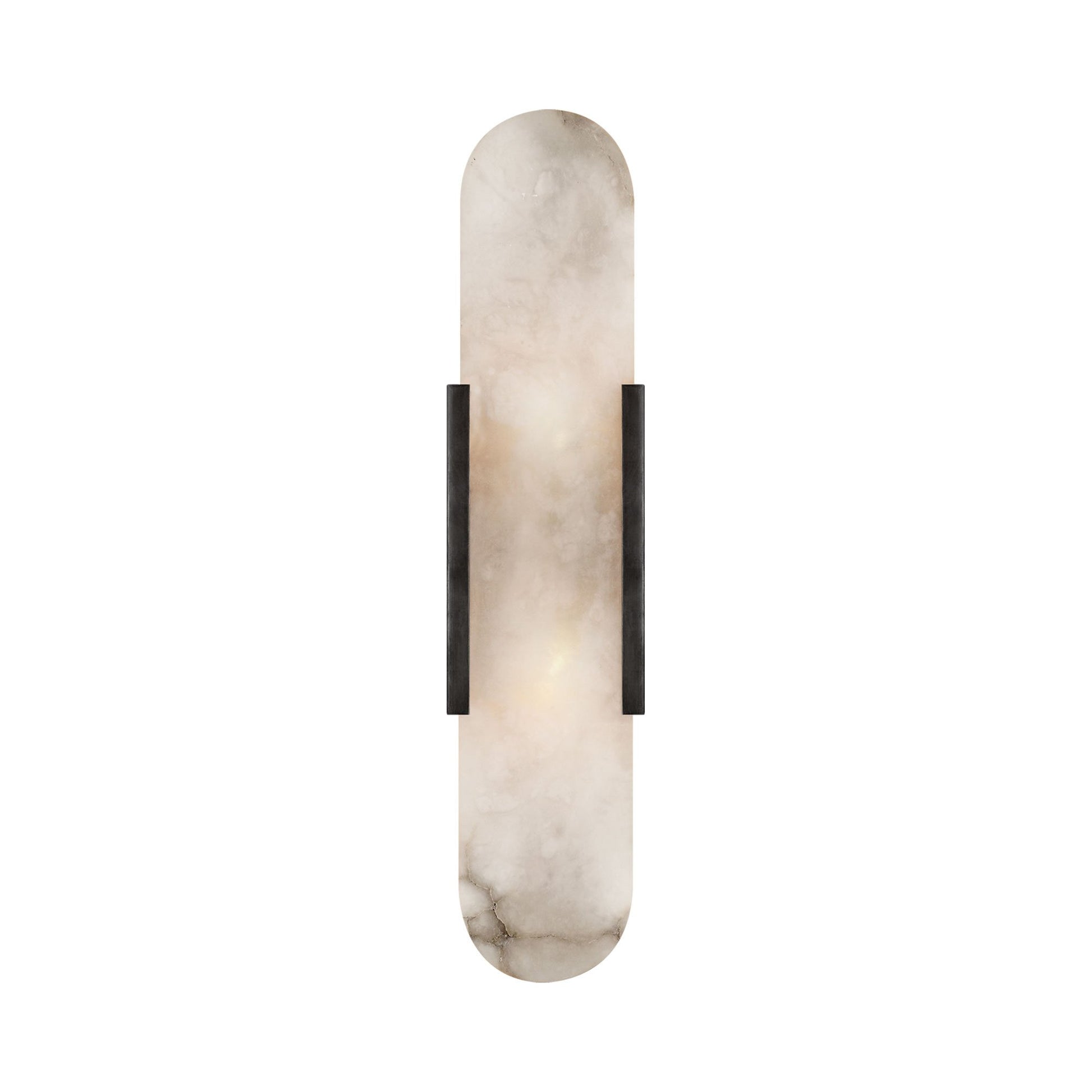Melange Elongated LED Wall Light in Bronze.