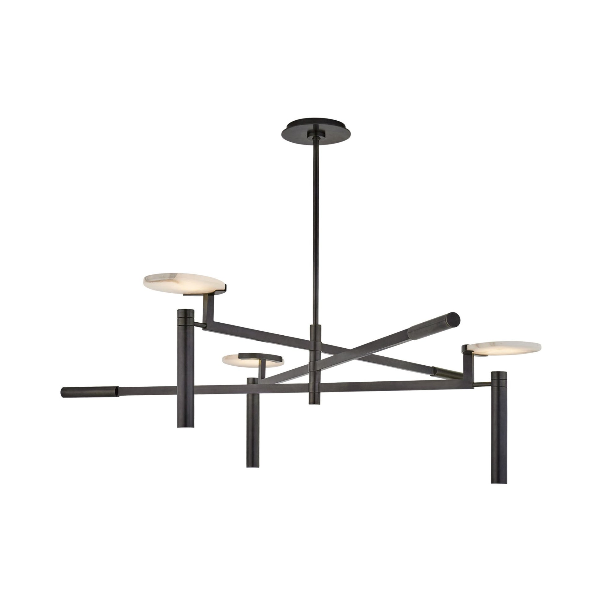 Melange Floating Disc LED Chandelier in Bronze(Large).