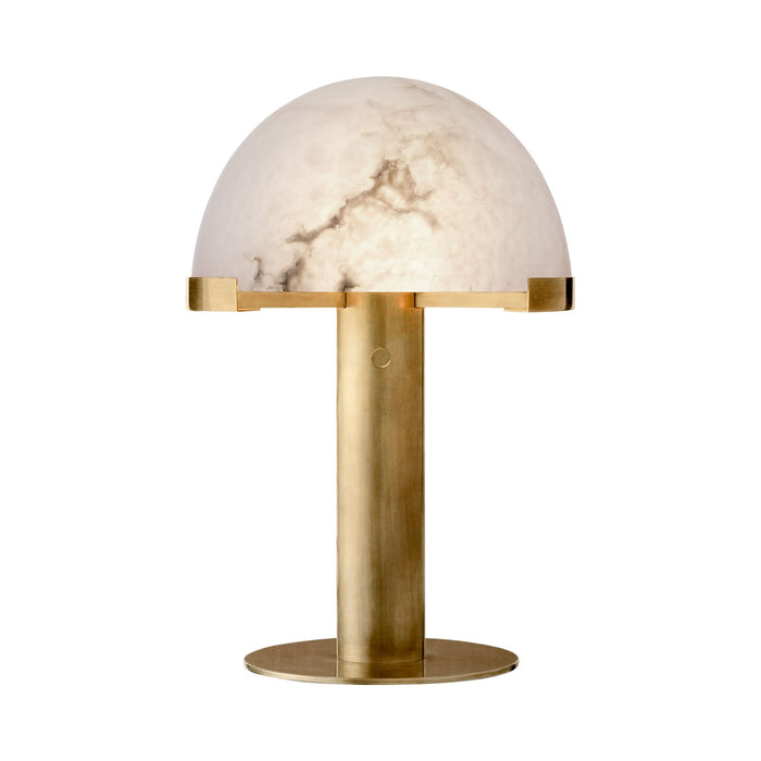 Melange LED Desk Lamp in Antique-Burnished Brass.