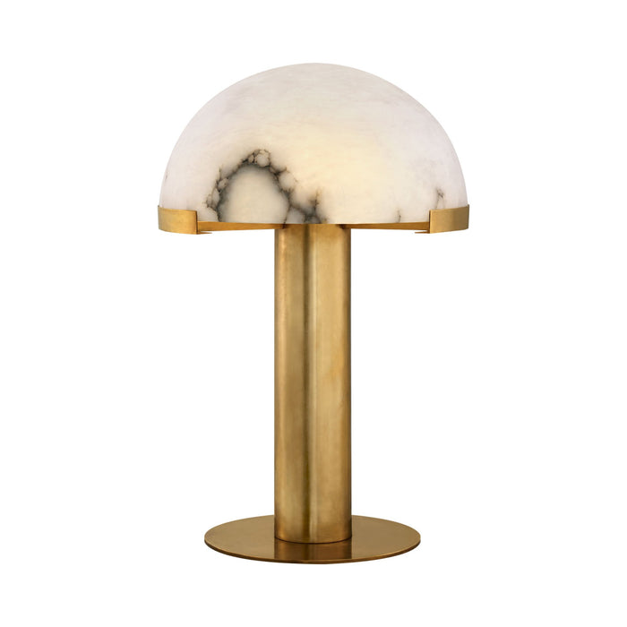 Melange LED Table Lamp in Antique-Burnished Brass.
