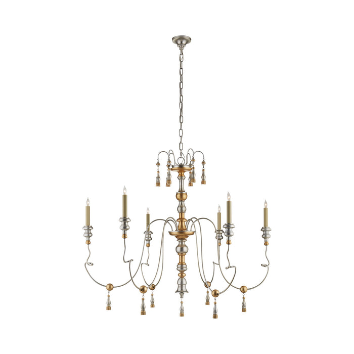 Michele Chandelier in French Gild Silver/Gold.