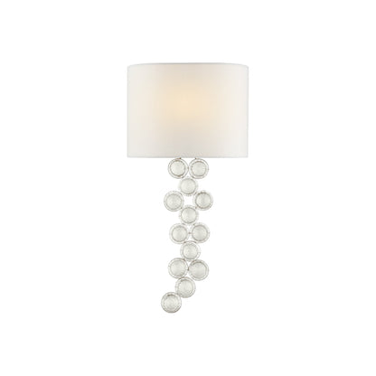 Milazzo Wall Light in Burnished Silver Leaf (Right Sconce).