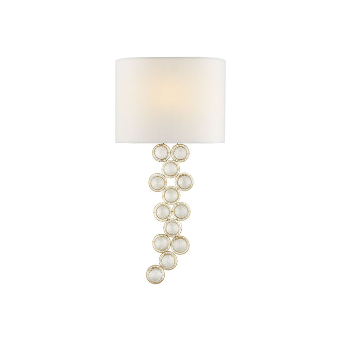 Milazzo Wall Light in Gilded/Crystal (Right Sconce).