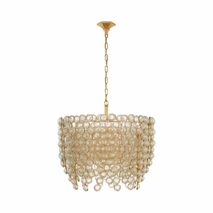 Milazzo Waterfall Chandelier in Gild and Crystal (Medium).