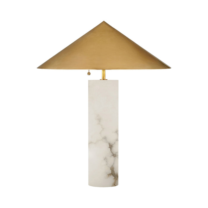 Minimalist Table Lamp in Alabaster.