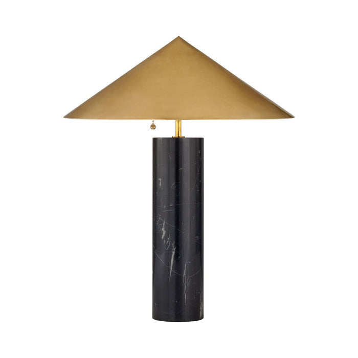 Minimalist Table Lamp in Black Marble.