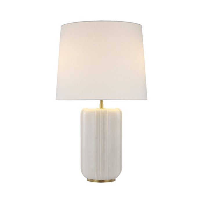 Minx LED Table Lamp in Ivory.