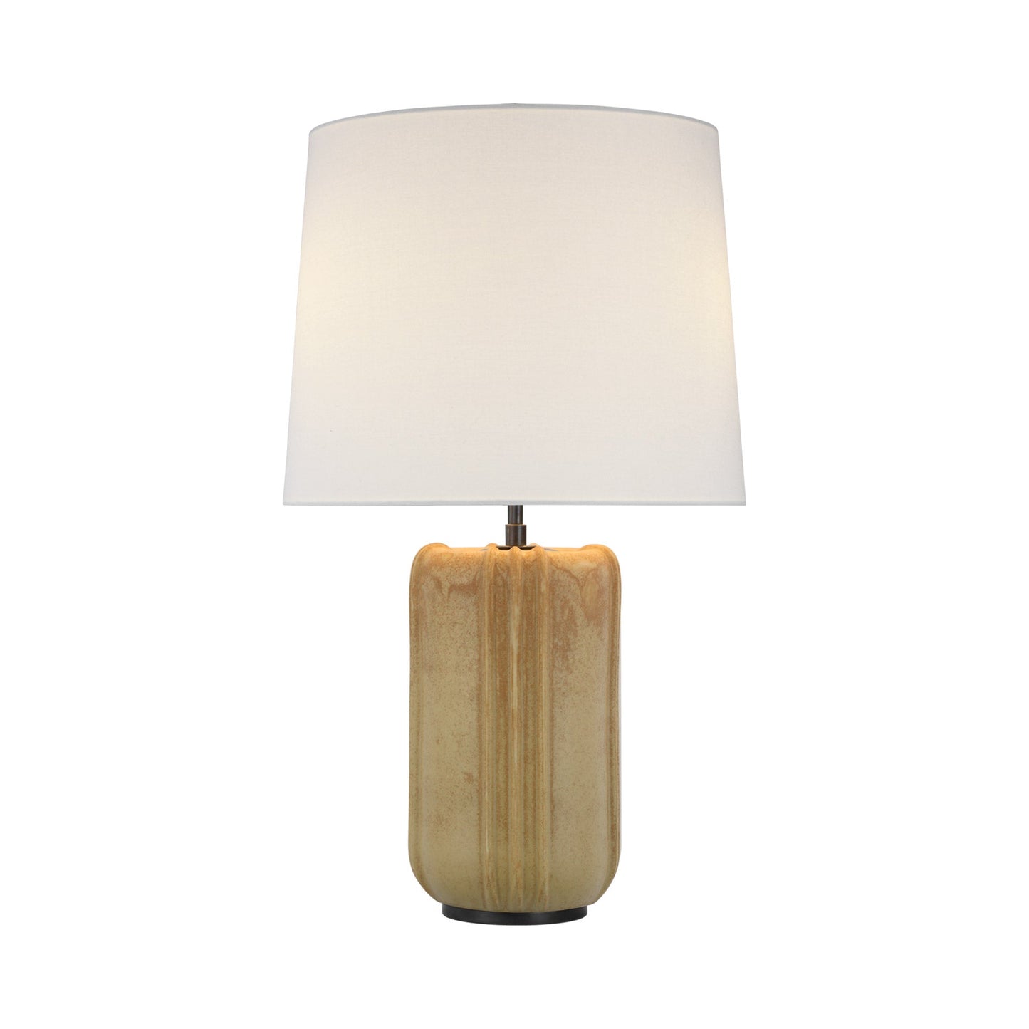 Minx Table Lamp in Yellow Oxide.