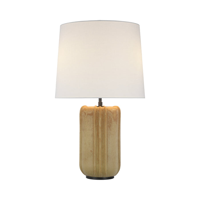 Minx LED Table Lamp in Yellow Oxide.