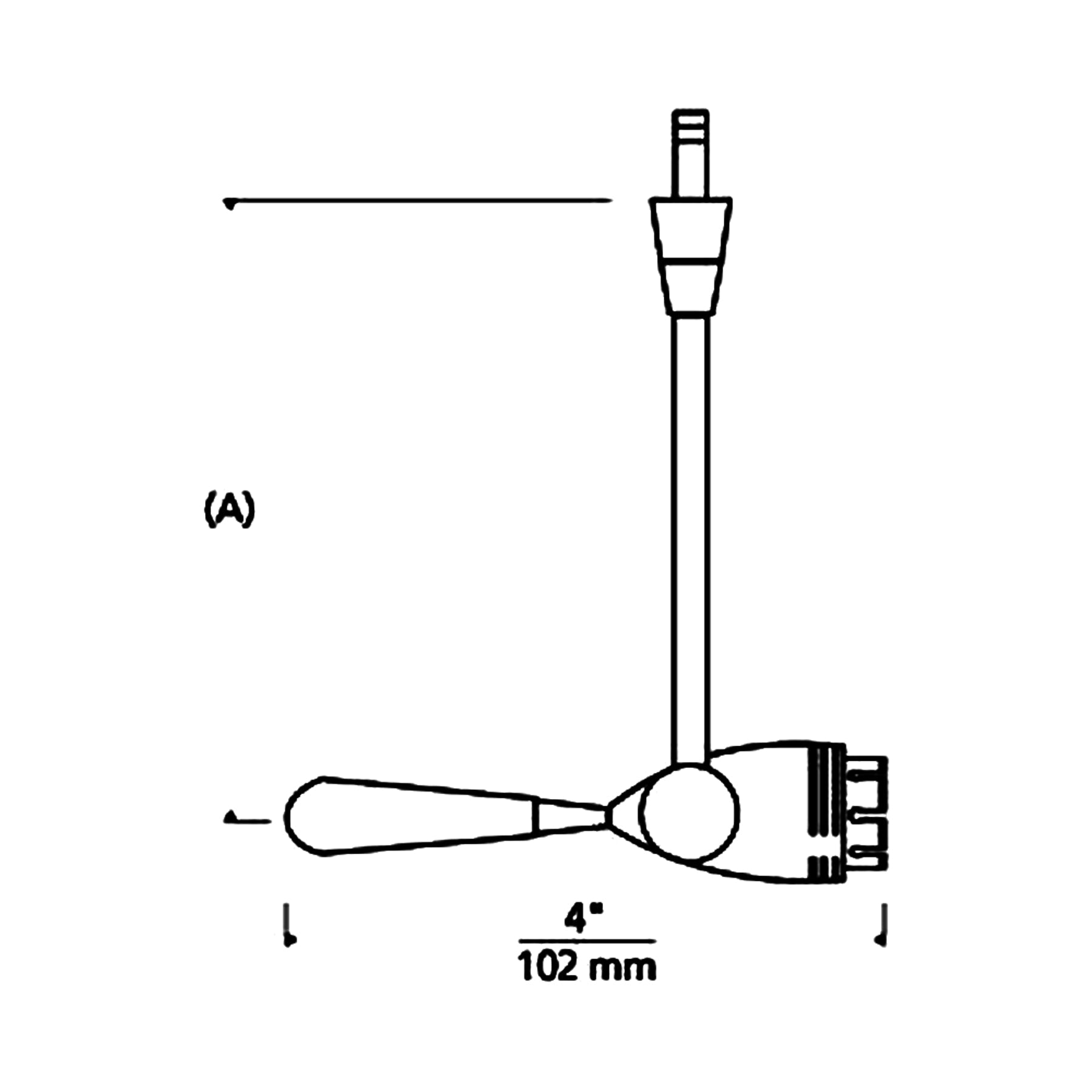 Aero Head MonoPoint - line drawing.