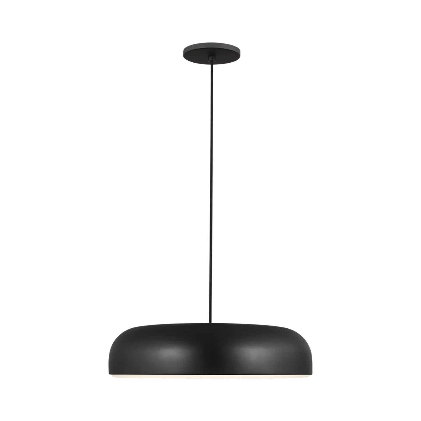 Kosa LED Pendant Light in Nightshade Black.