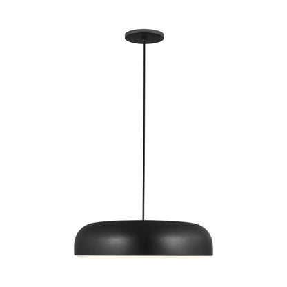 Kosa LED Pendant Light in Nightshade Black.