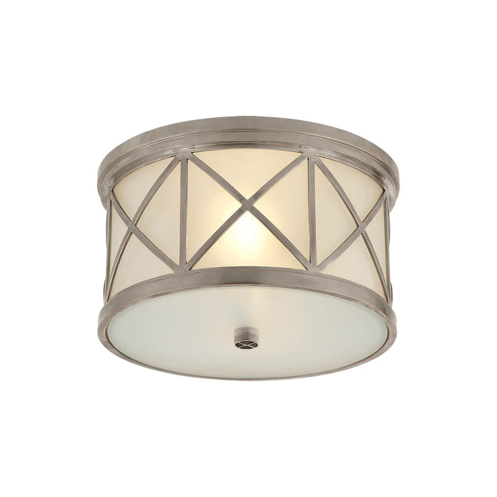 Montpelier Flush Mount Ceiling Light in Antique Nickel (Small).