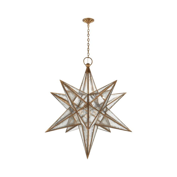 Moravian Star Pendant Light in Gilded Iron (X-Large).