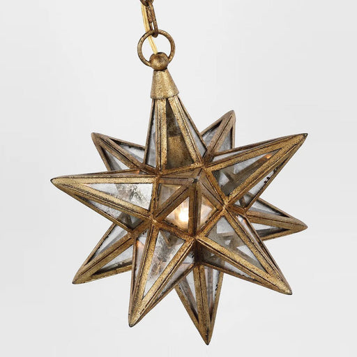 Moravian Star Pendant Light in Detail.